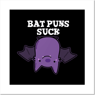 Bat Puns Suck Cute Animal Pun Posters and Art